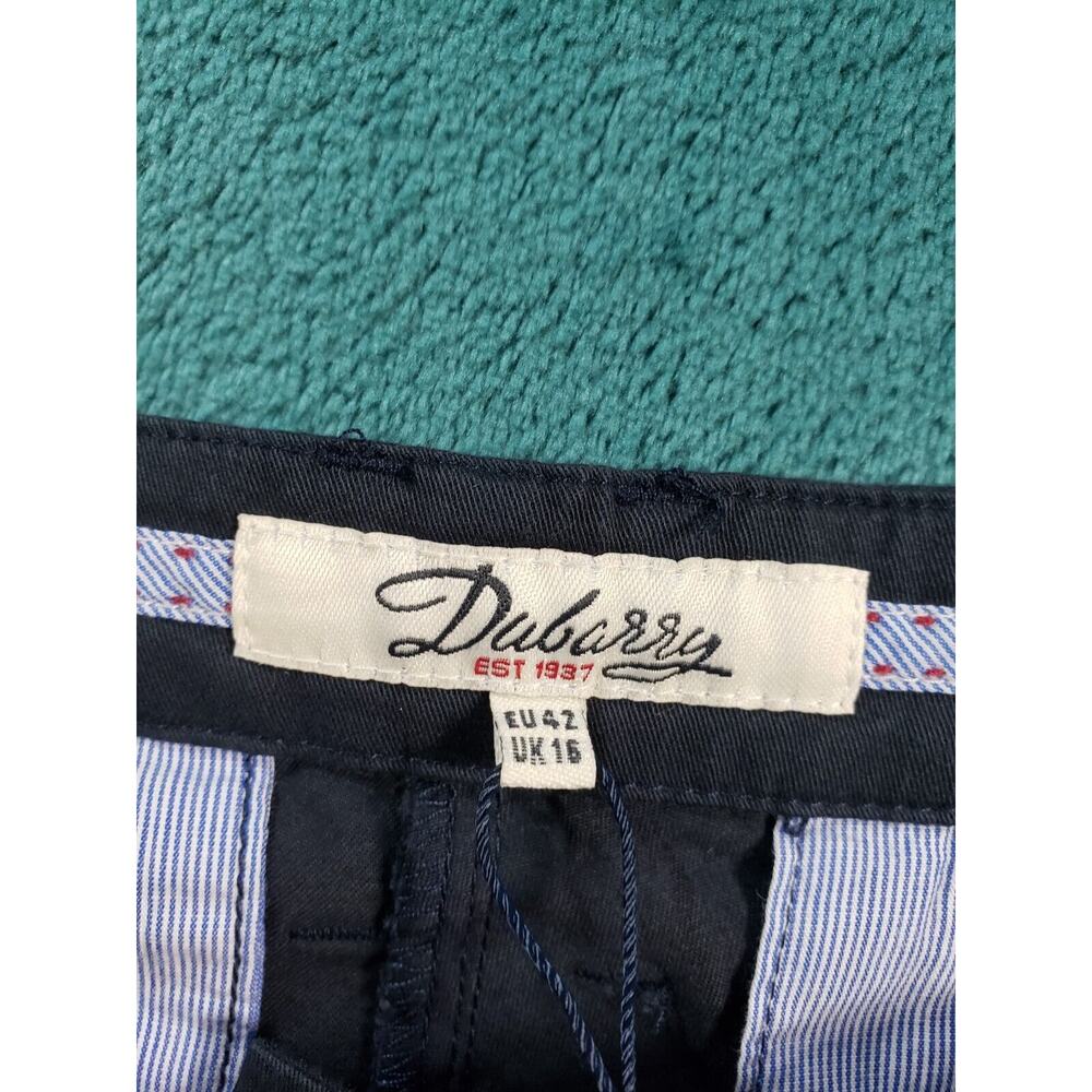 Dubarry Of Ireland Pants Sz 12 Eu 42 Womens Blue Cropped Khaki Chino Twill NWT - Picture 5 of 15